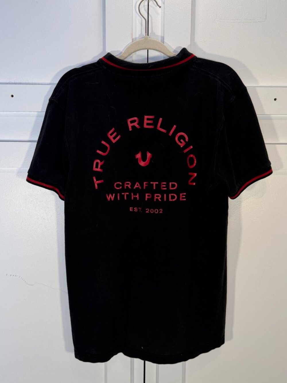 True Religion Polo Shirt L Black - Picture 3 of 9